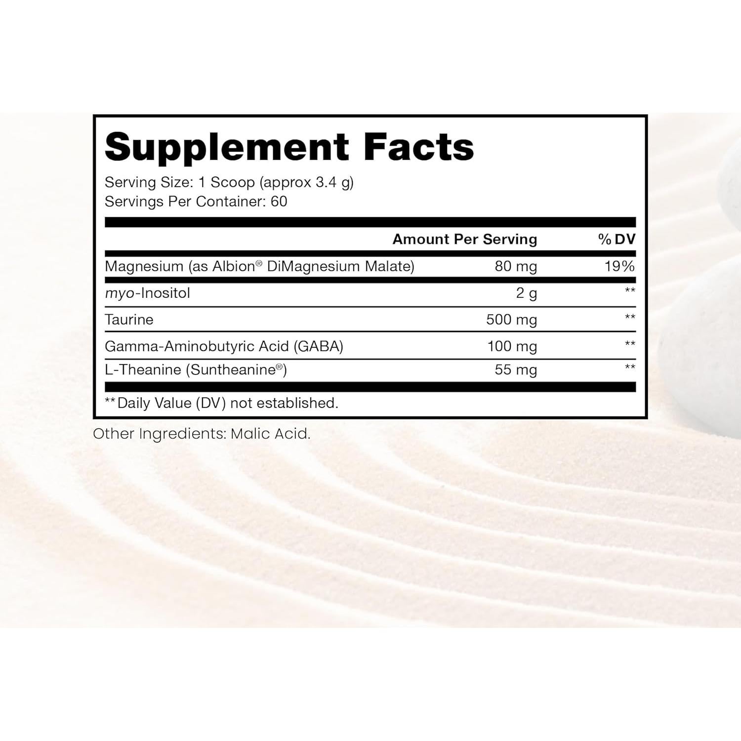 Suplemento Pure TheraPro Rx Just Relax 60 Porciones Sin Sabor