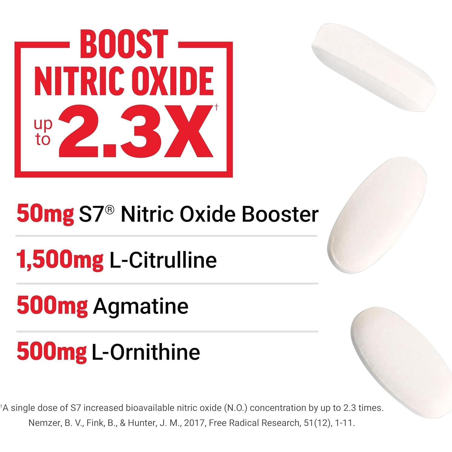 Force Factor Score! Suplemento Óxido Nítrico 120 Tabletas