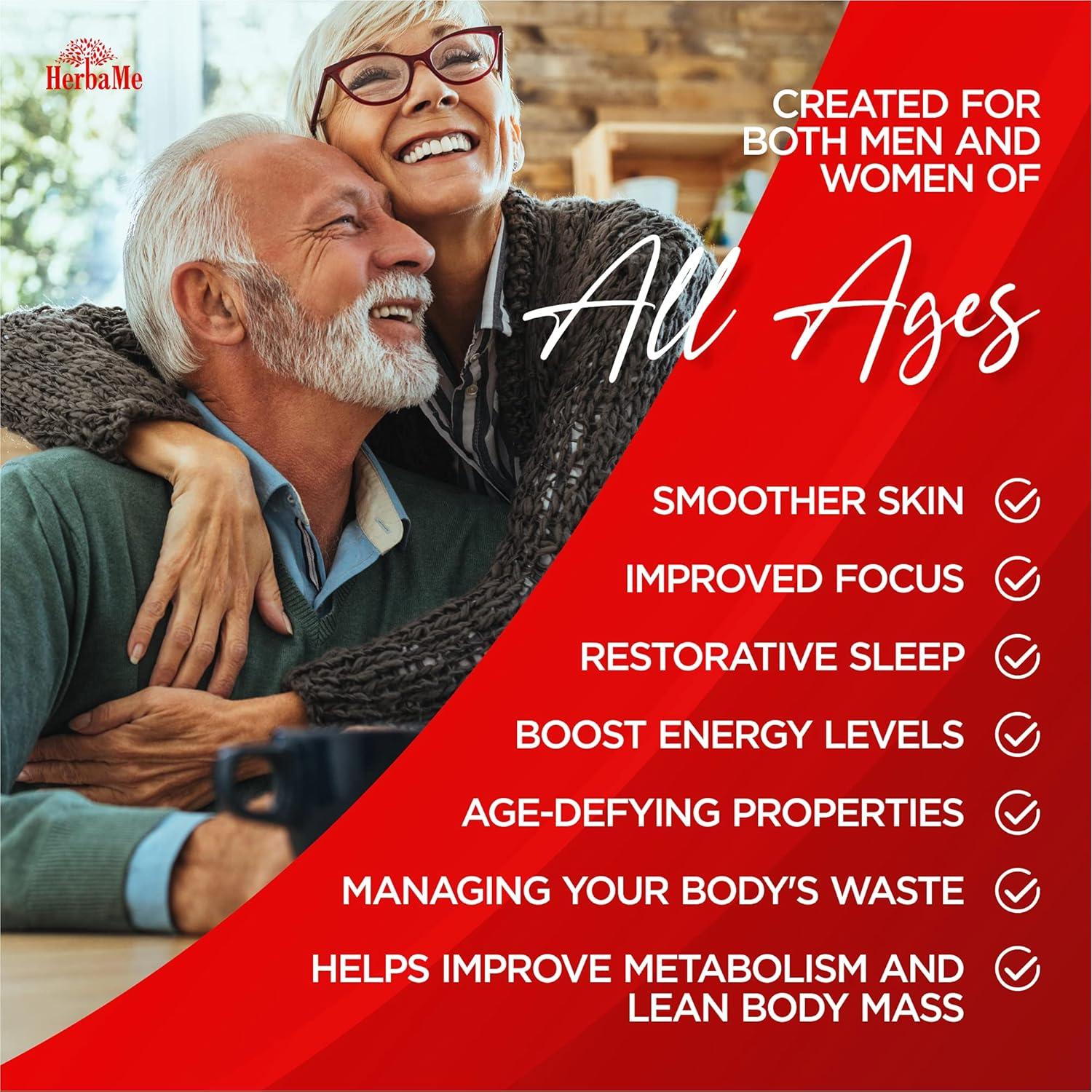 Suplemento de HGH HerbaMe Vitalidad Completa 90 cápsulas