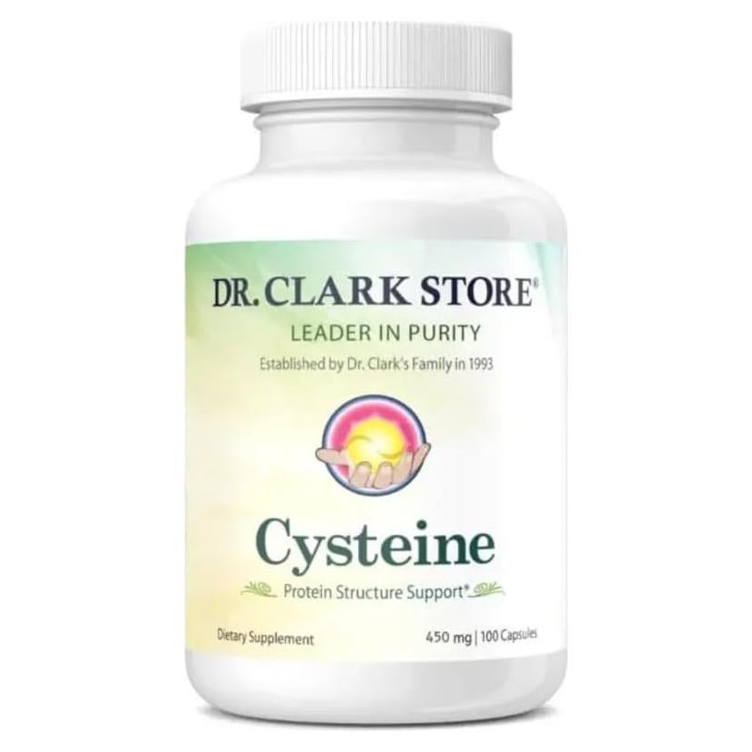 Cisteína 500mg Dr. Clark Store - 100 Cápsulas Gelatinosas