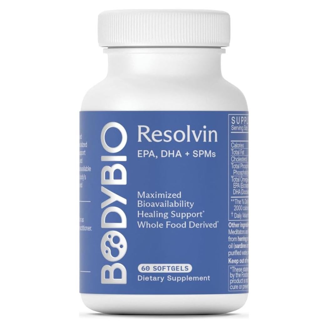 BodyBio Resolvin SPMs - Mediadores Pro-resolutivos 60 cápsulas