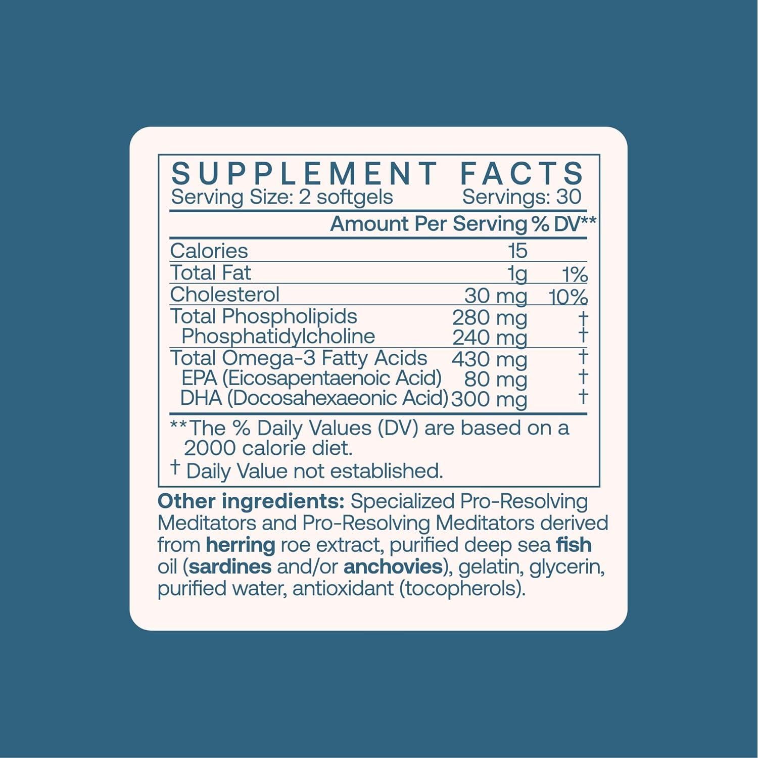 BodyBio Resolvin SPMs - Mediadores Pro-resolutivos 60 cápsulas