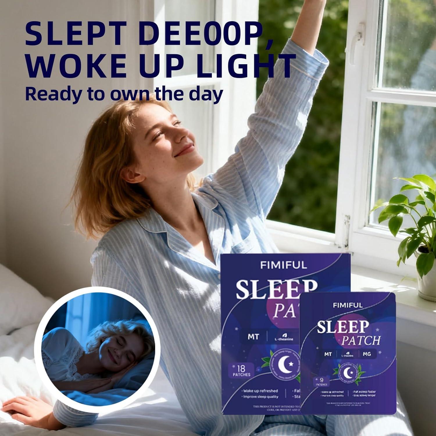 Parche para Dormir FIMIFUL con Melatonina y Magnesio 18 Pzas