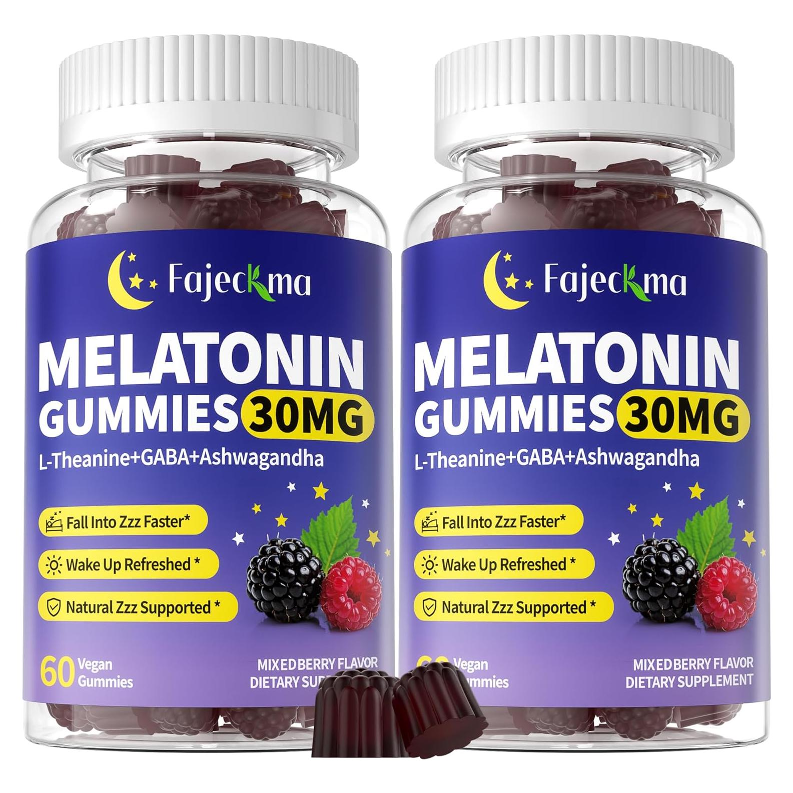 Gominolas de Melatonina 30mg Fajeckma con Magnesio y Vitaminas