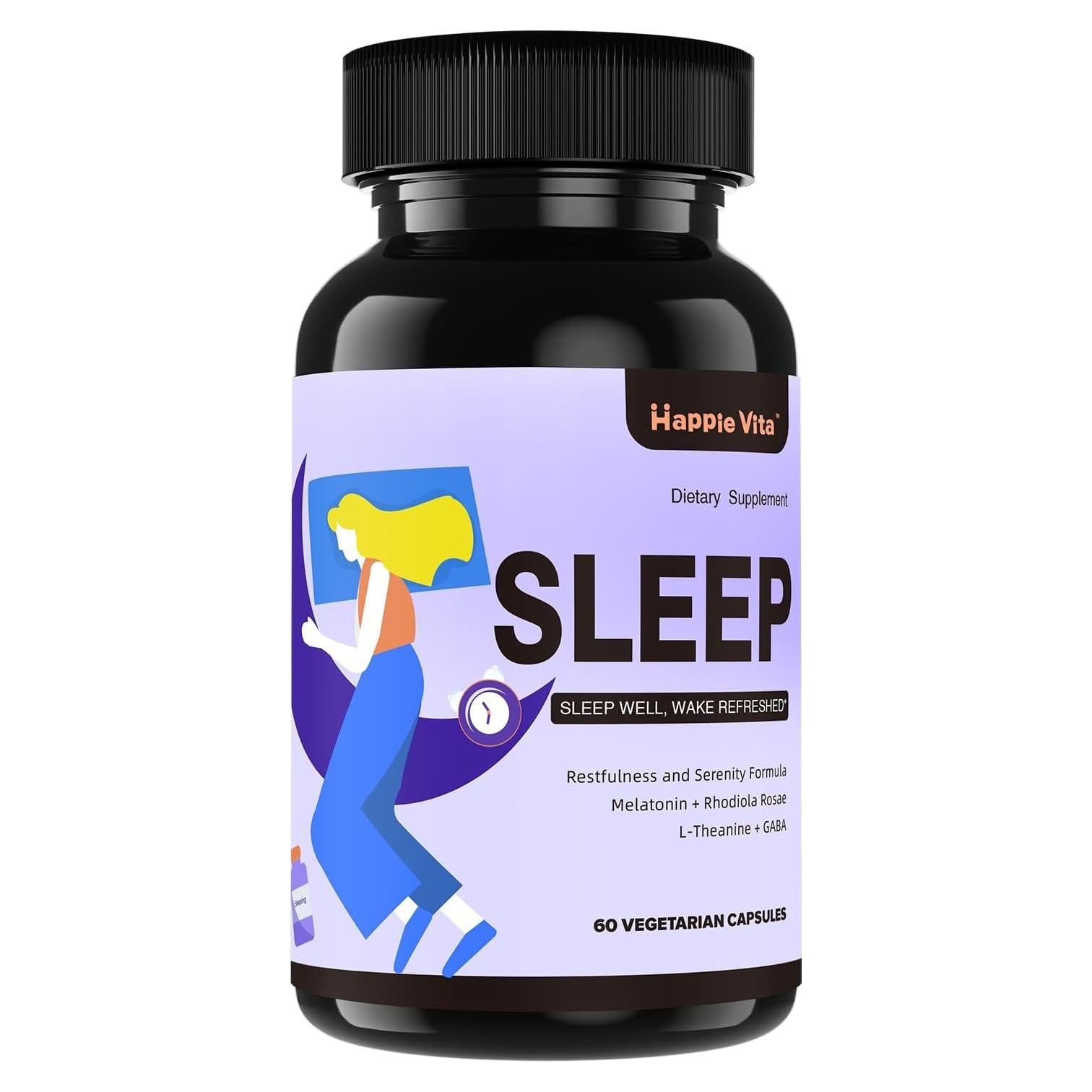 Suplemento para Dormir HappieVita 4 en 1 - 60 Cápsulas