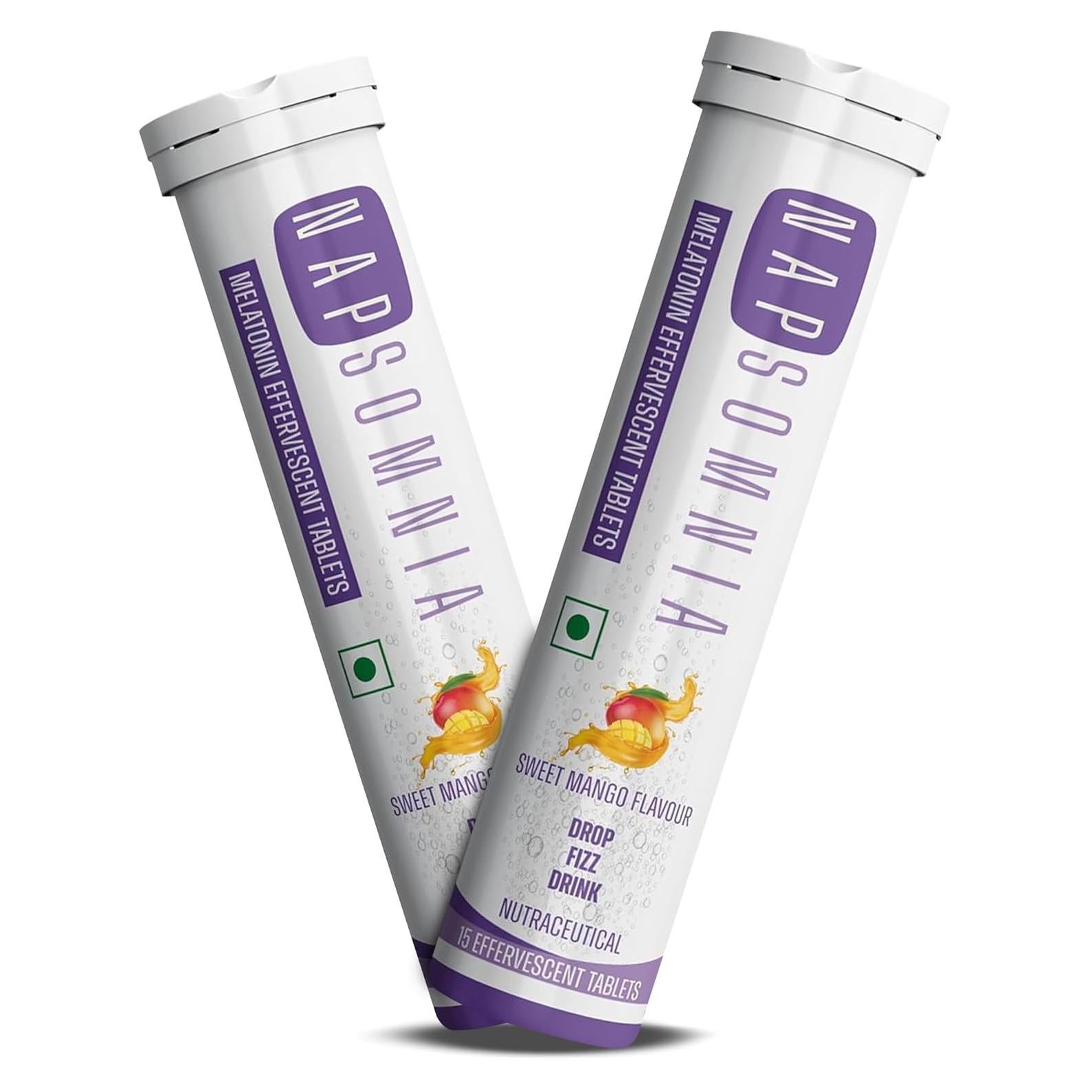 Tabletas Efervescentes de Melatonina Walpar 15 Unidades Mango