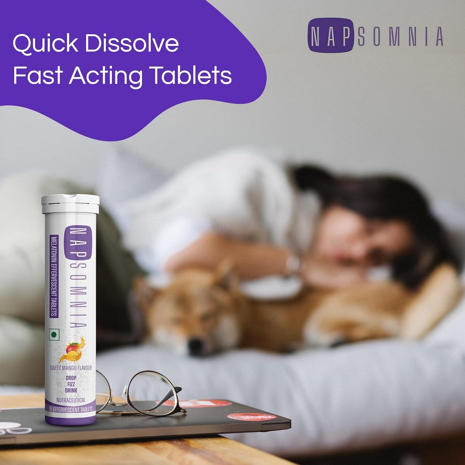 Tabletas Efervescentes de Melatonina Walpar 15 Unidades Mango