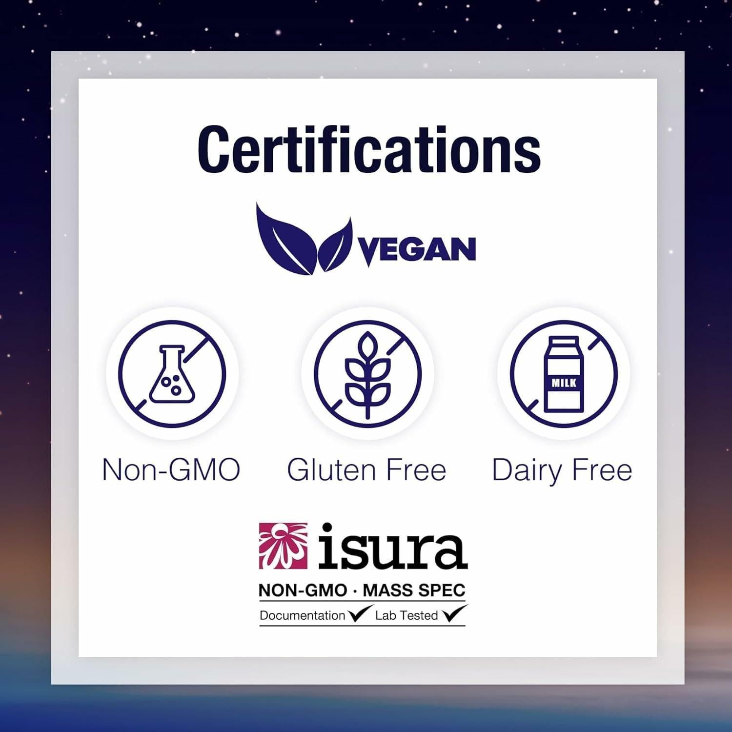 Suplemento Natural Factors Tranquil Sleep 60 Tabletas Masticables