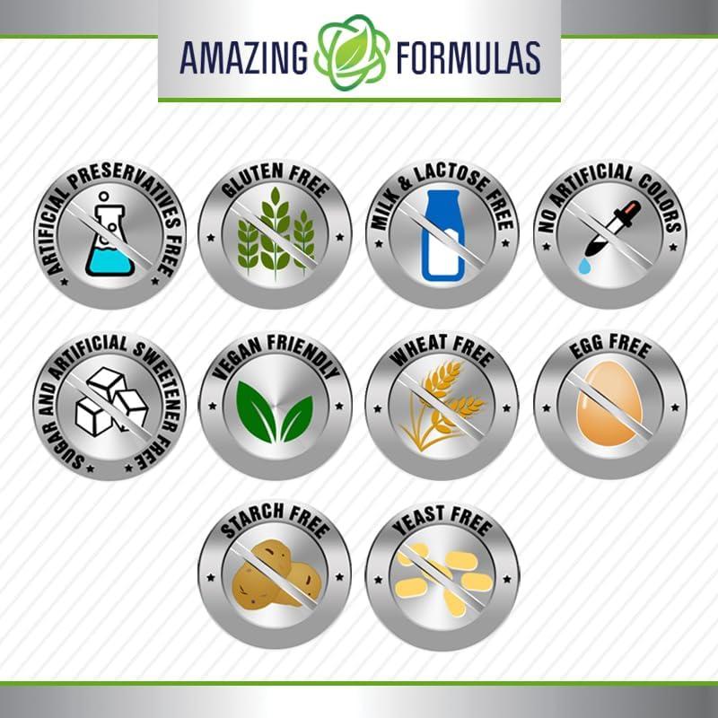 Suplemento 5-HTP Fórmulas Asombrosas 200 Mg 120 Cápsulas Vegetales