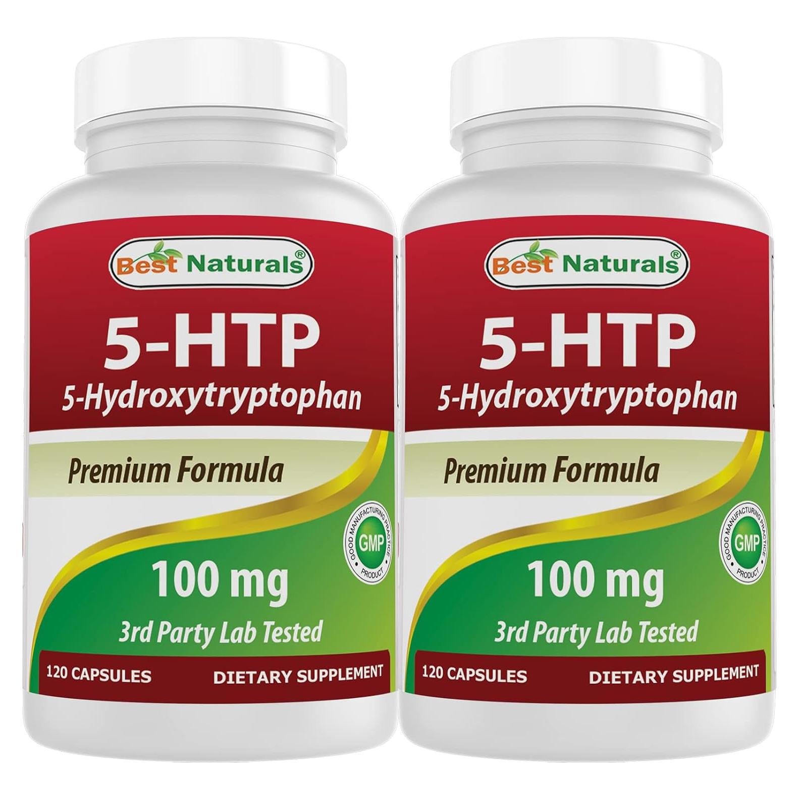 Cápsulas 5-HTP 100 mg Mejores Naturales - 120 Unidades