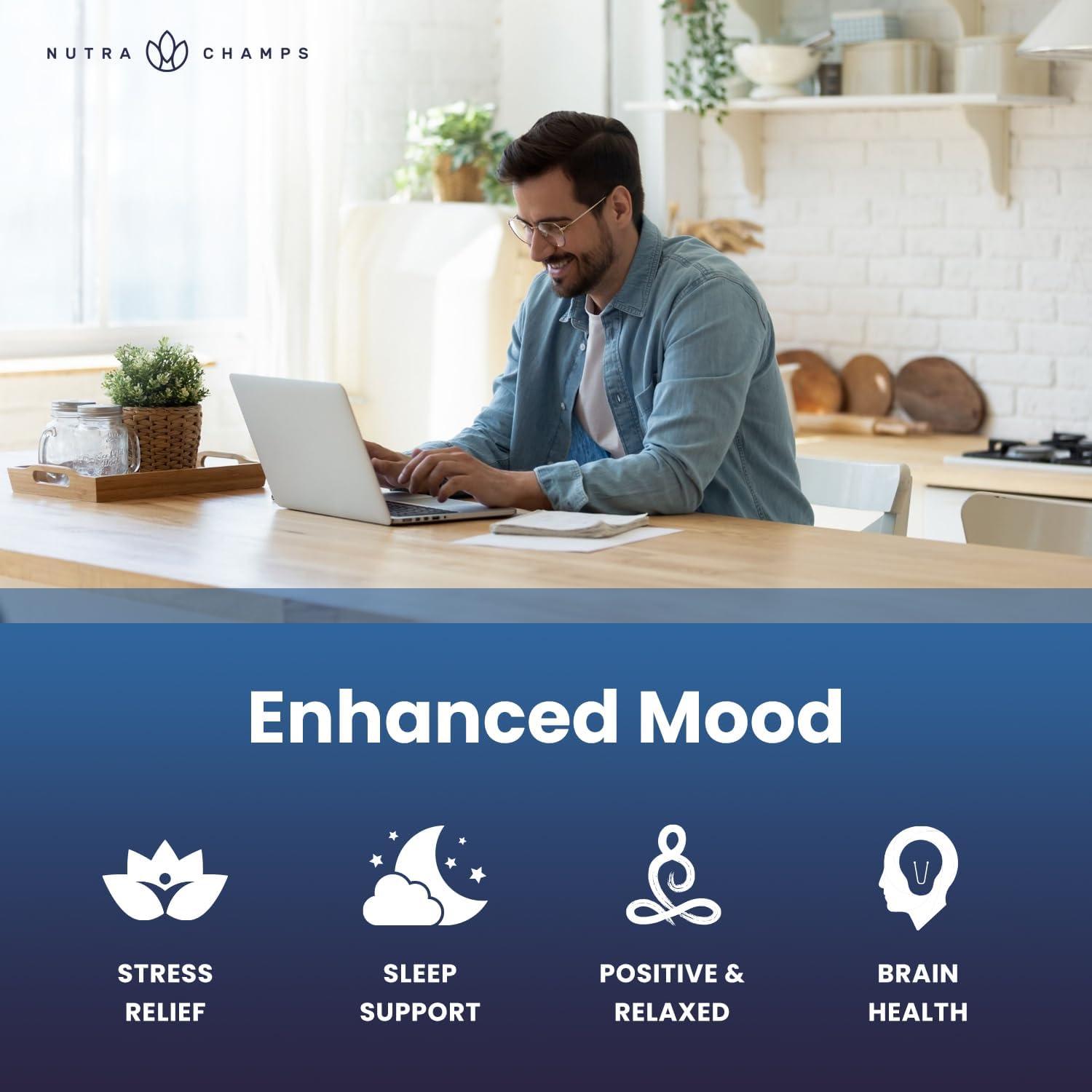 Suplemento 5-HTP NutraChamps 200mg 120 Cápsulas Veganas