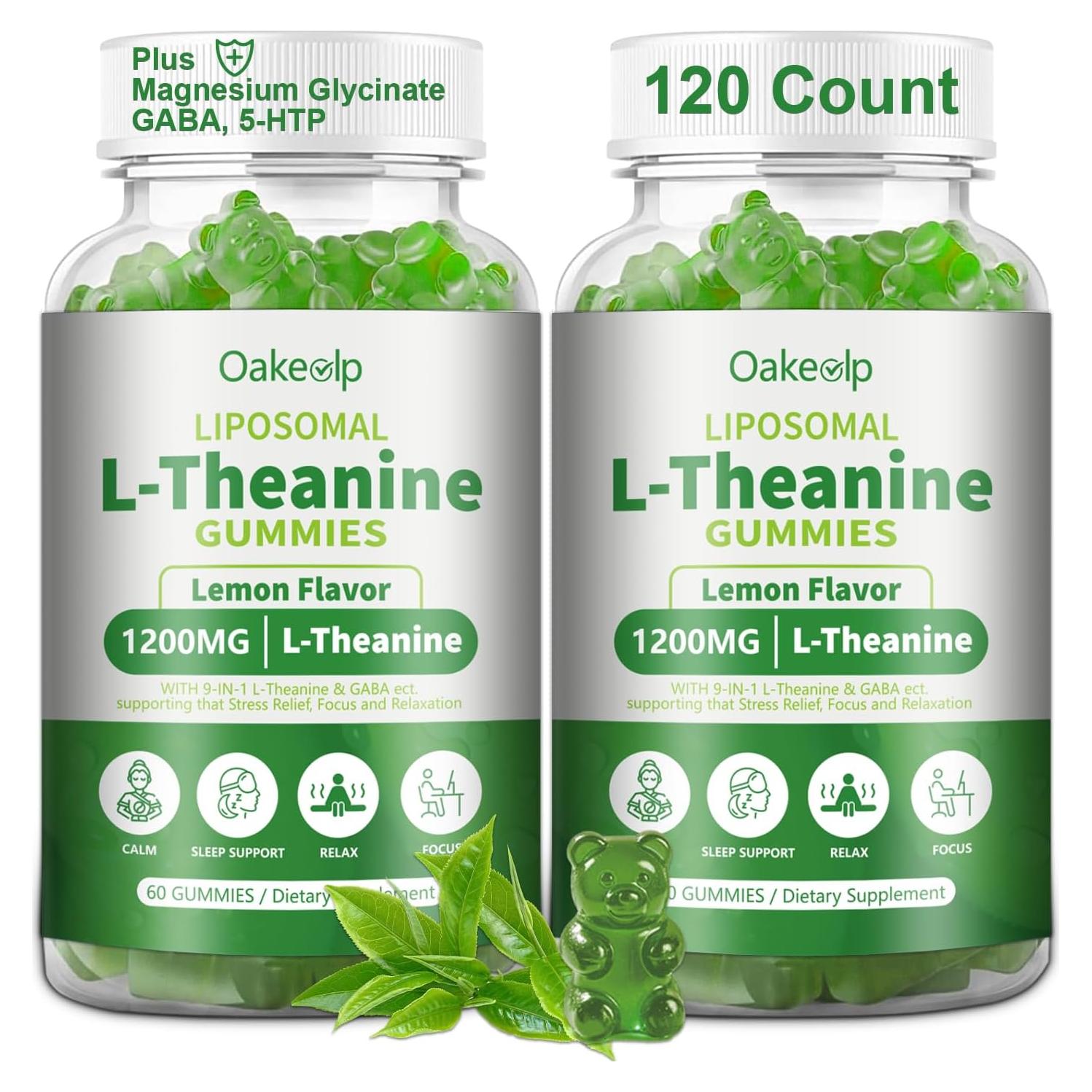 Gomitas Liposomales L-Theanina 1200mg Oakevlp 60 Unidades