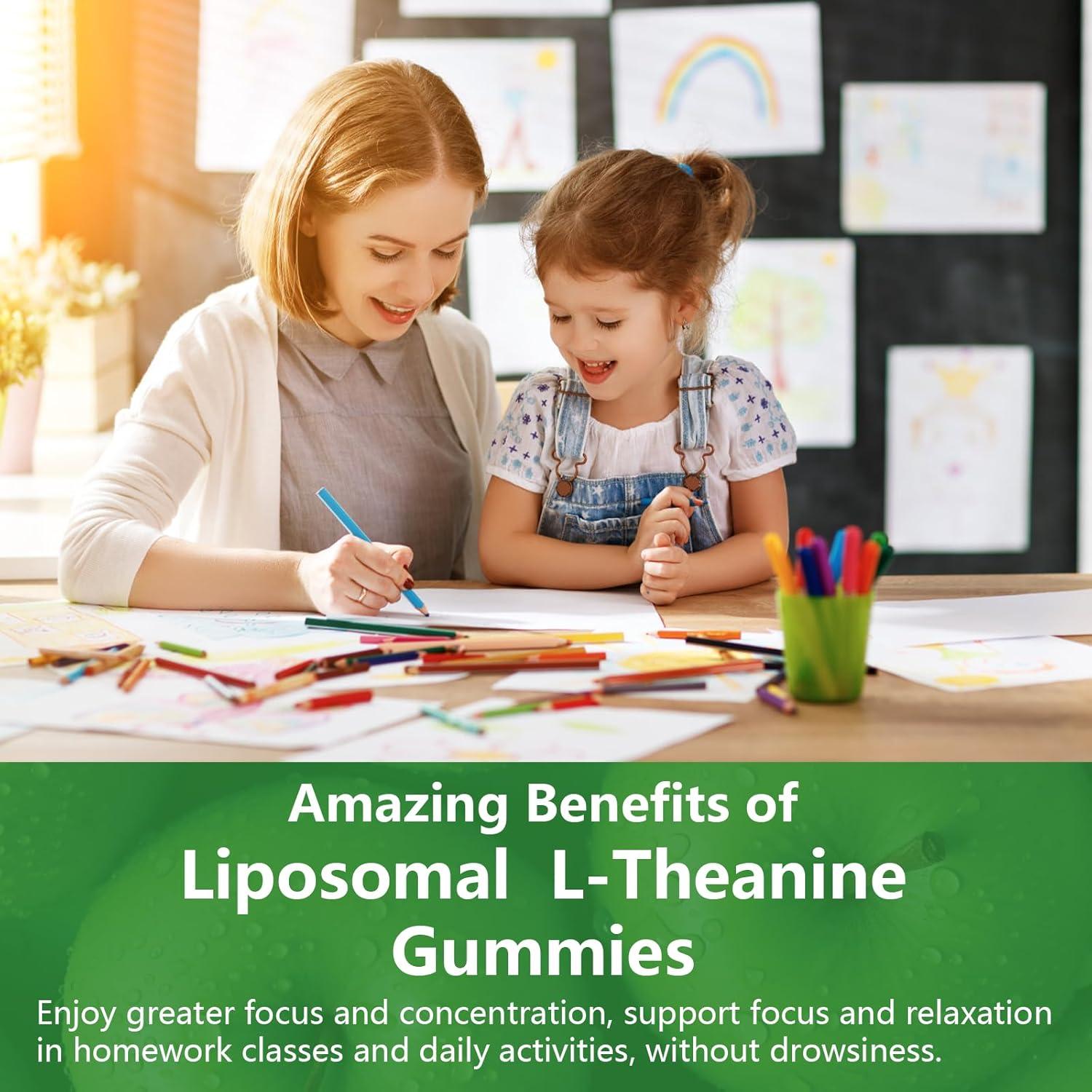 Gomitas Liposomales L-Theanina 1200mg Oakevlp 60 Unidades