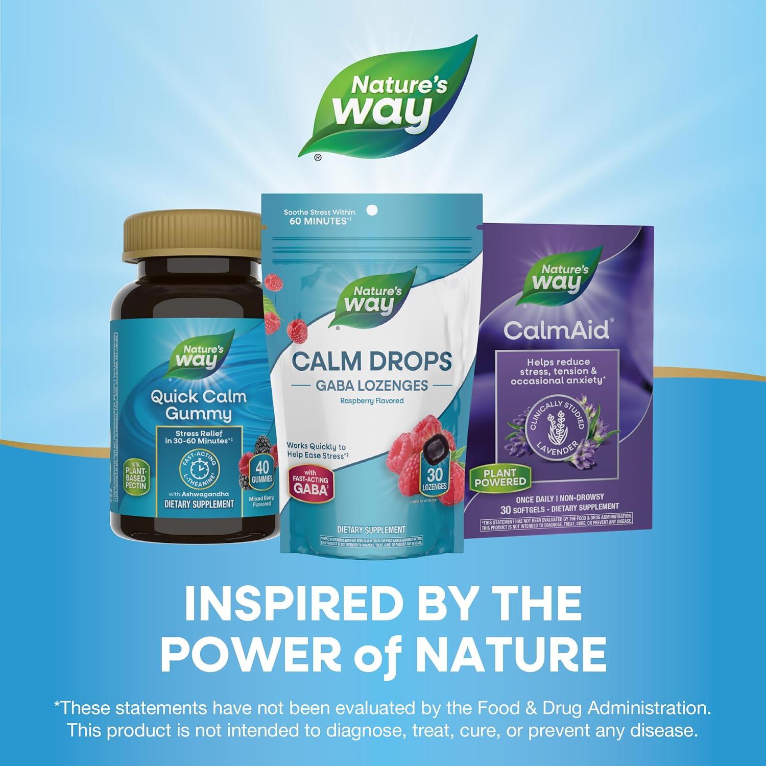 Gotas Calmantes Nature's Way 30ml Sabor Frambuesa - Alivio Estrés