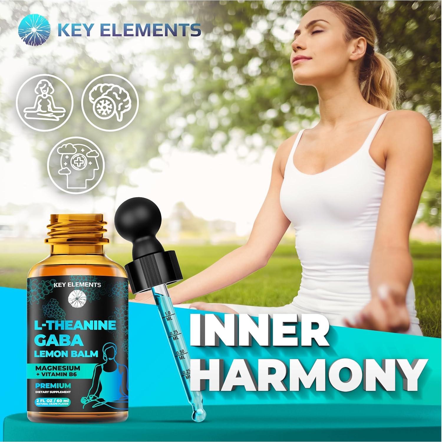 Suplemento GABA Líquido 500mg + L-Teanina 200mg - 30 Porciones