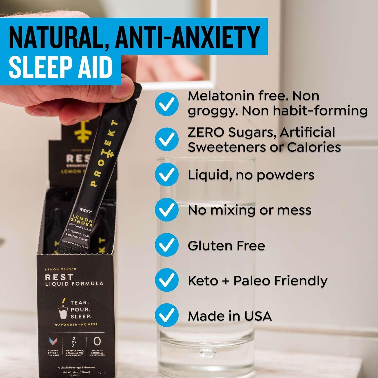 Suplemento GABA L Teanina Protekt Uva 10x11.83ml para Dormir