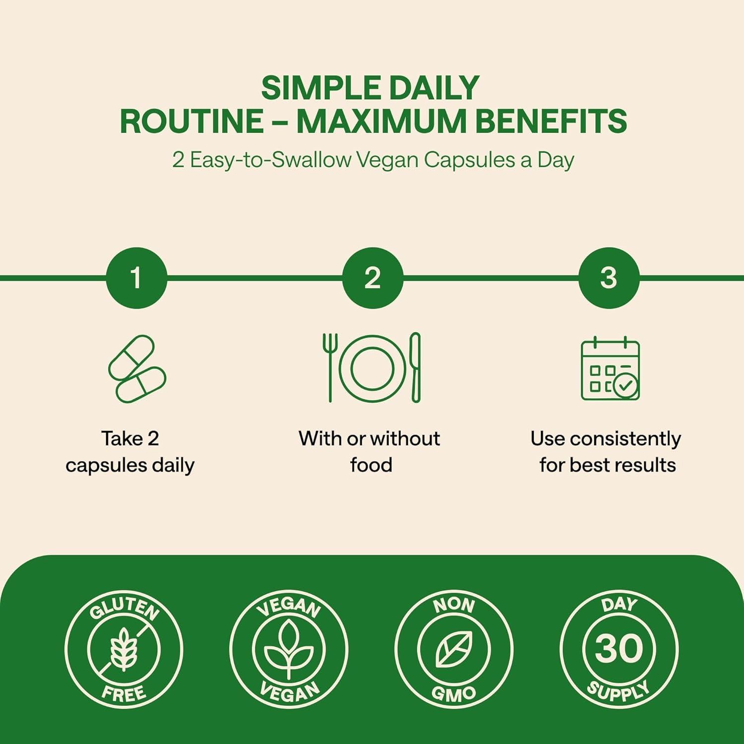 Suplemento de Ashwagandha 800mg WONDER FAMILY - 60 Cápsulas