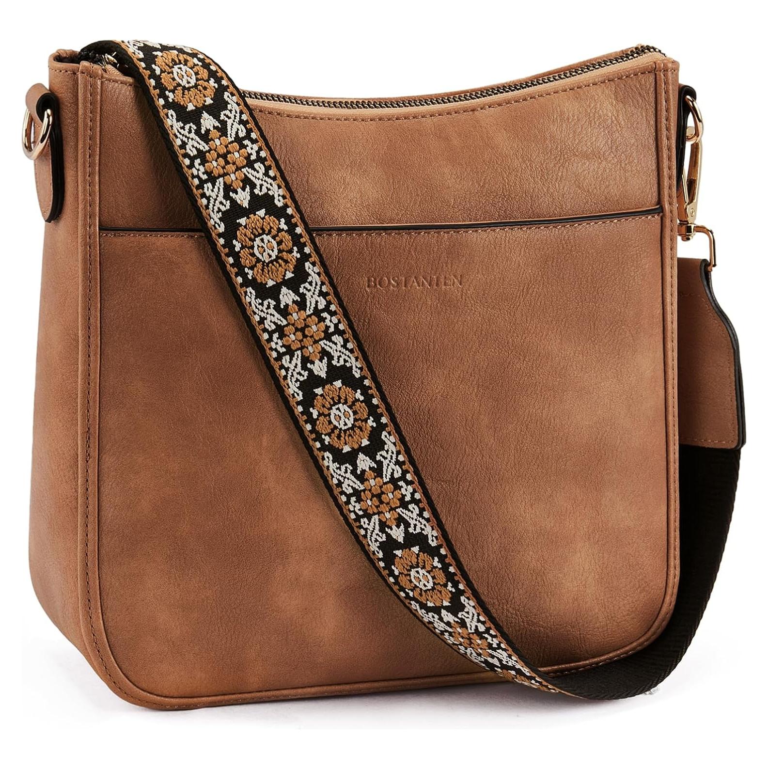 Bolso Cruzado BOSTANTEN de Cuero Vegano para Mujeres