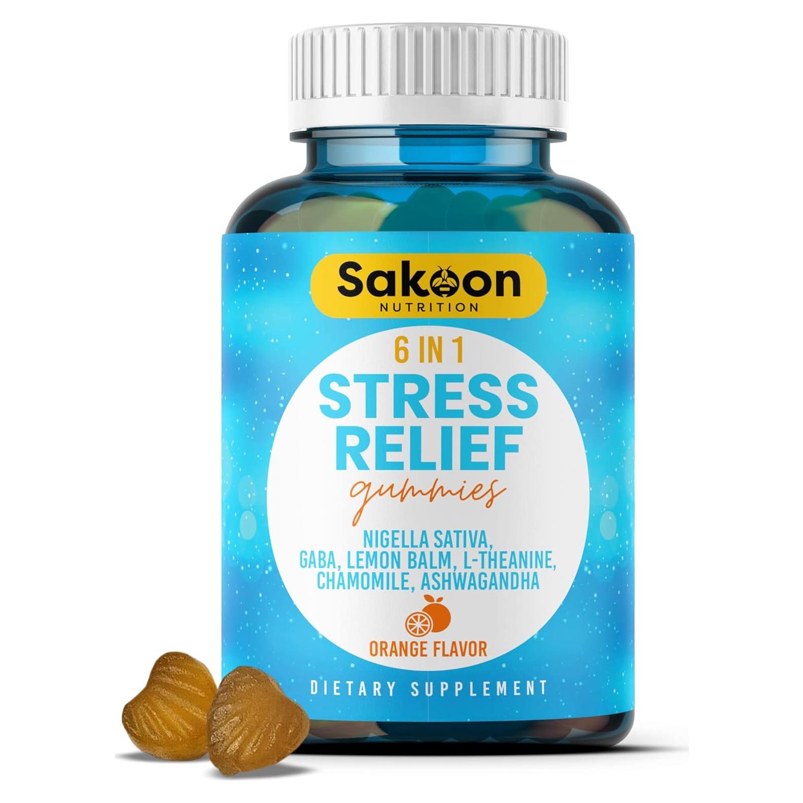 Gomitas Alivio Estrés Sakoon Nutrition 60 gomitas 6-en-1