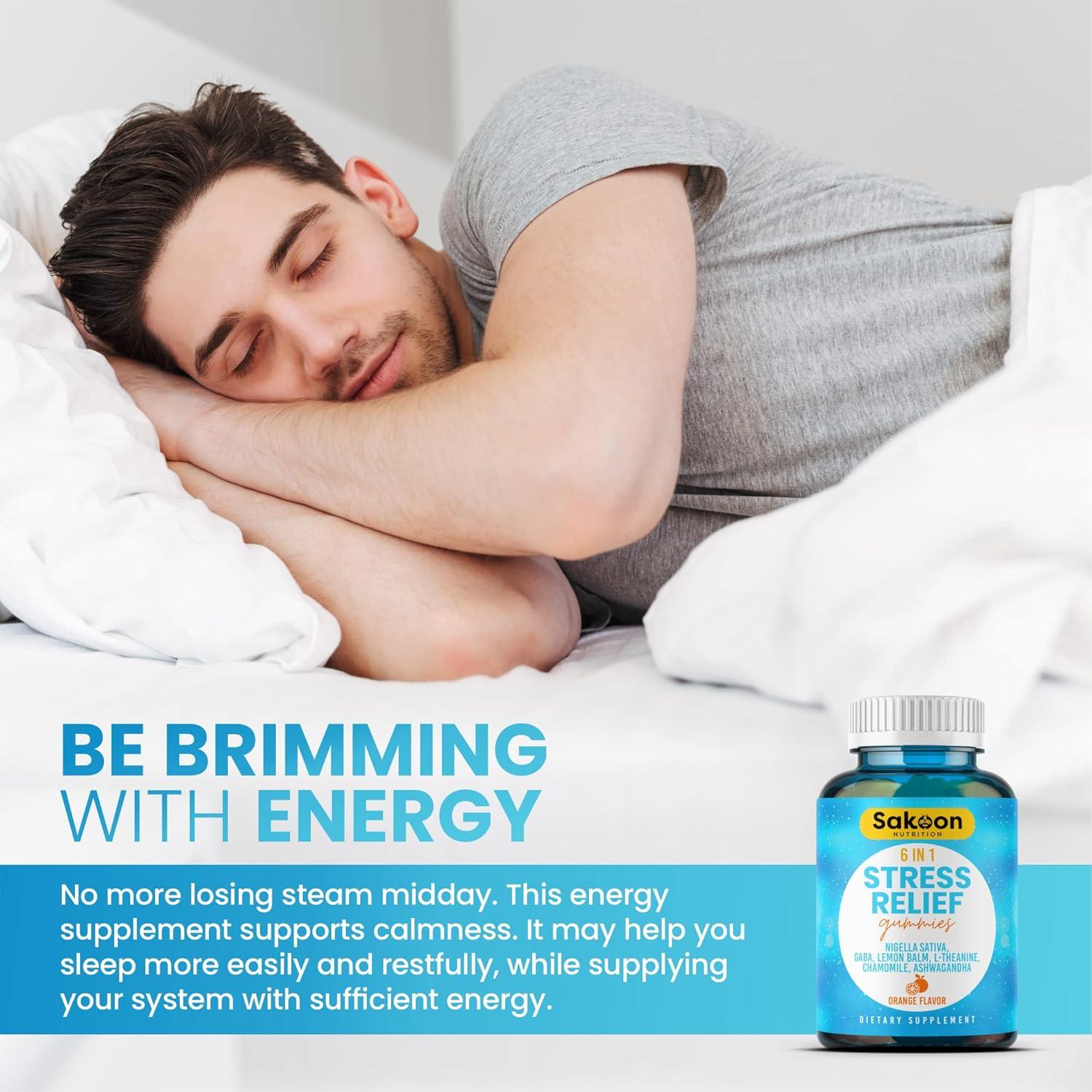 Gomitas Alivio Estrés Sakoon Nutrition 60 gomitas 6-en-1