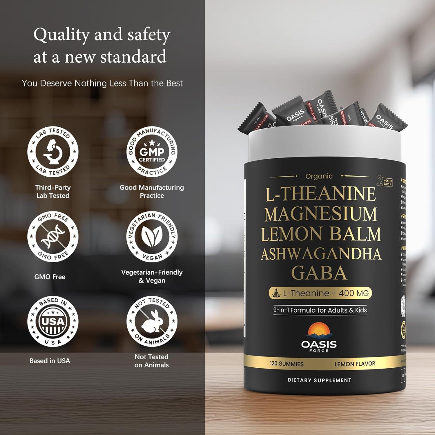 Gomitas de L-Theanine 400mg OASIS FORCE - Relajación y Sueño