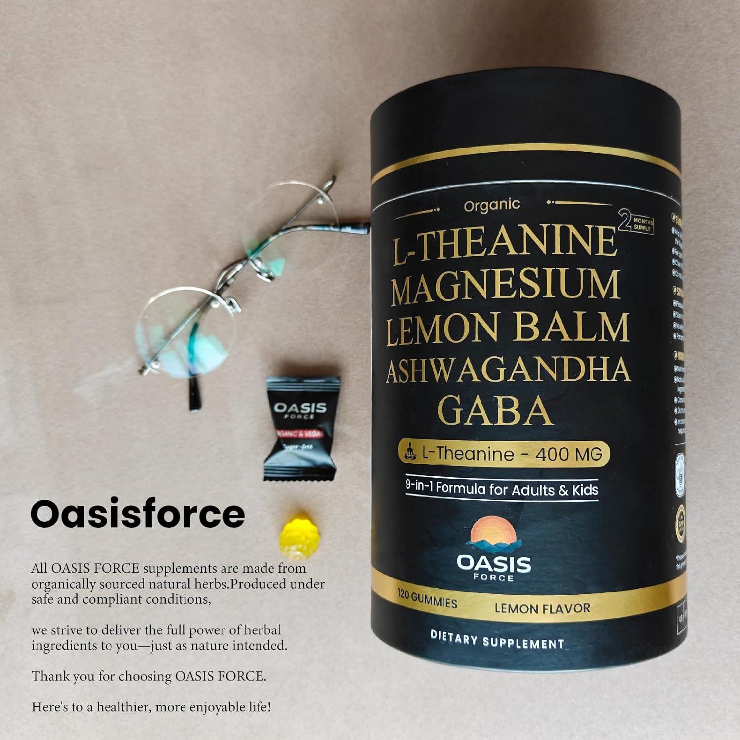Gomitas de L-Theanine 400mg OASIS FORCE - Relajación y Sueño