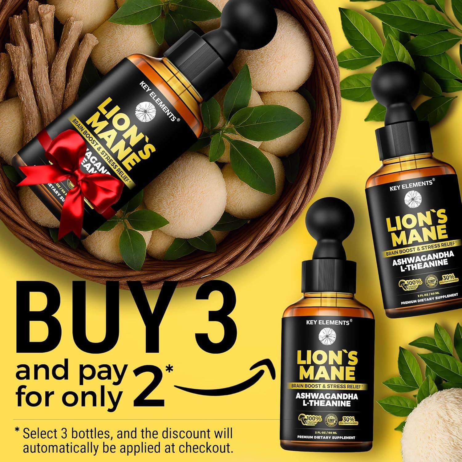 Extracto de Melena de León Key Elements - Suplemento Líquido 60ml