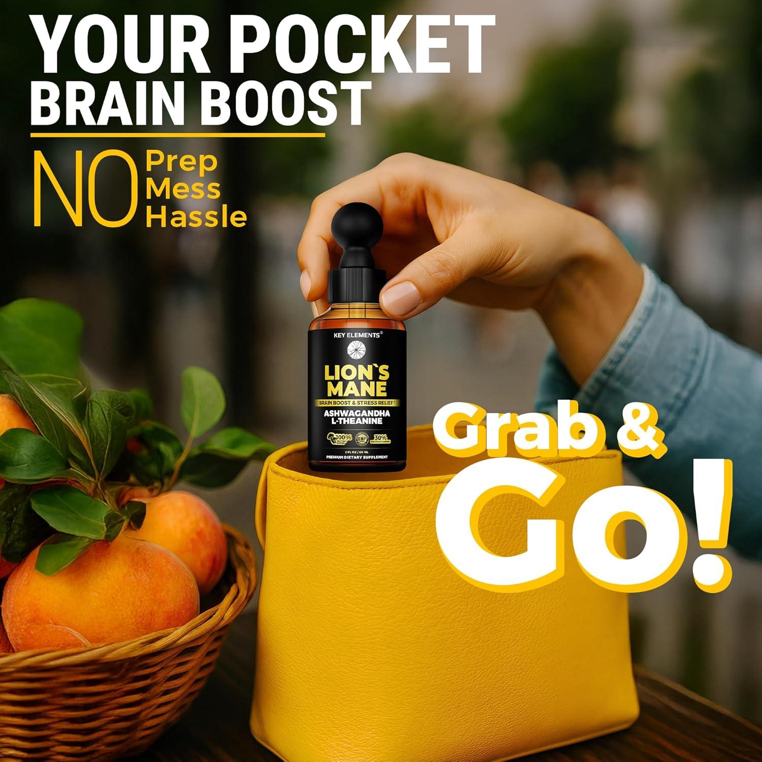 Extracto de Melena de León Key Elements - Suplemento Líquido 60ml