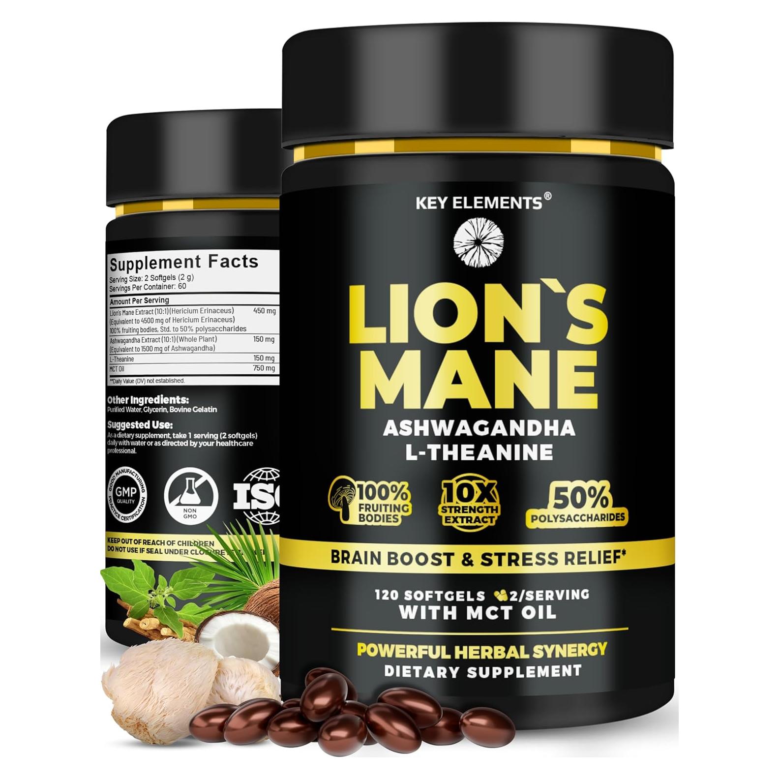 Cápsulas Suplemento Orgánico Melena de León KEY ELEMENTS 159g