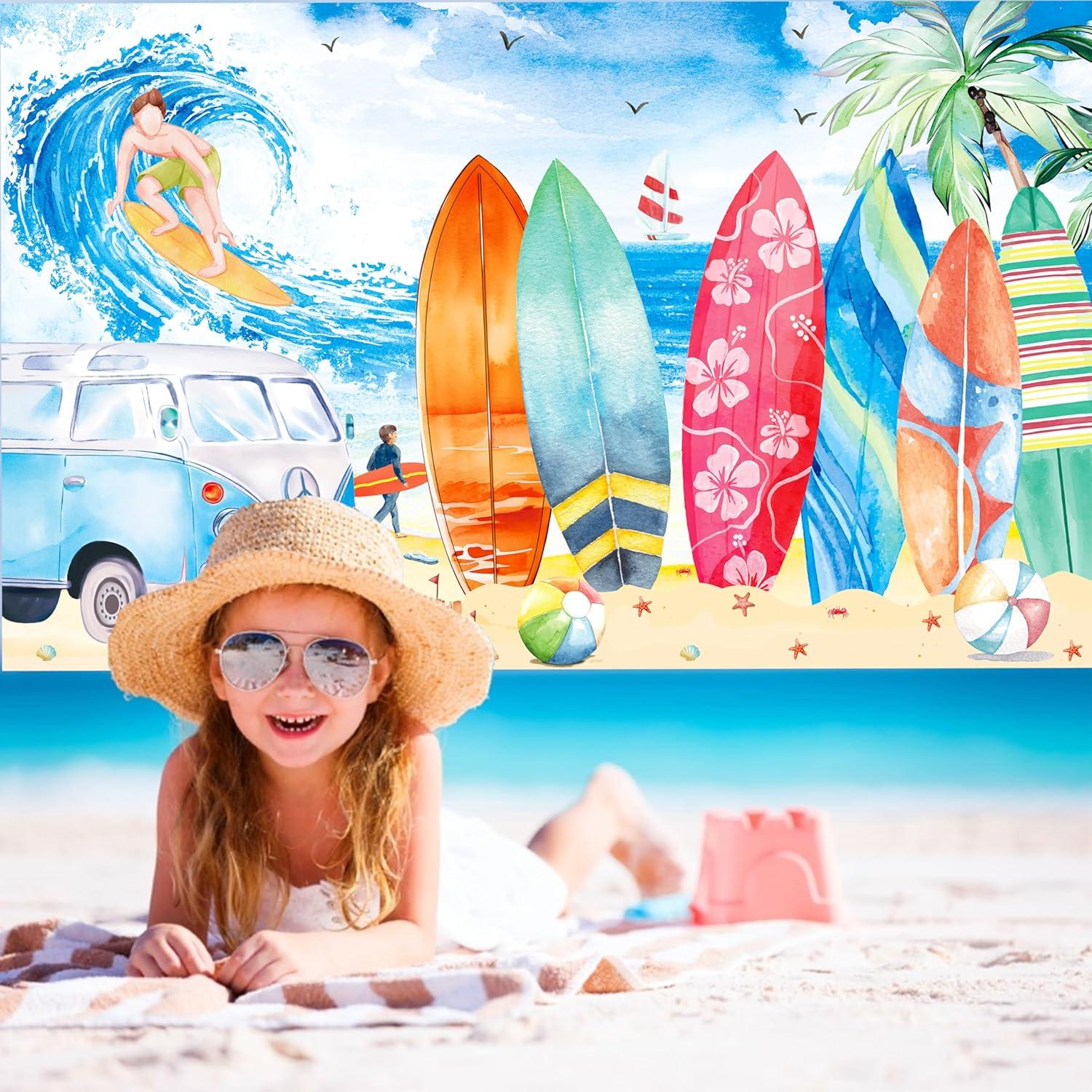 Decoración de fondo de surf vintage 180x110 cm Cooper Life