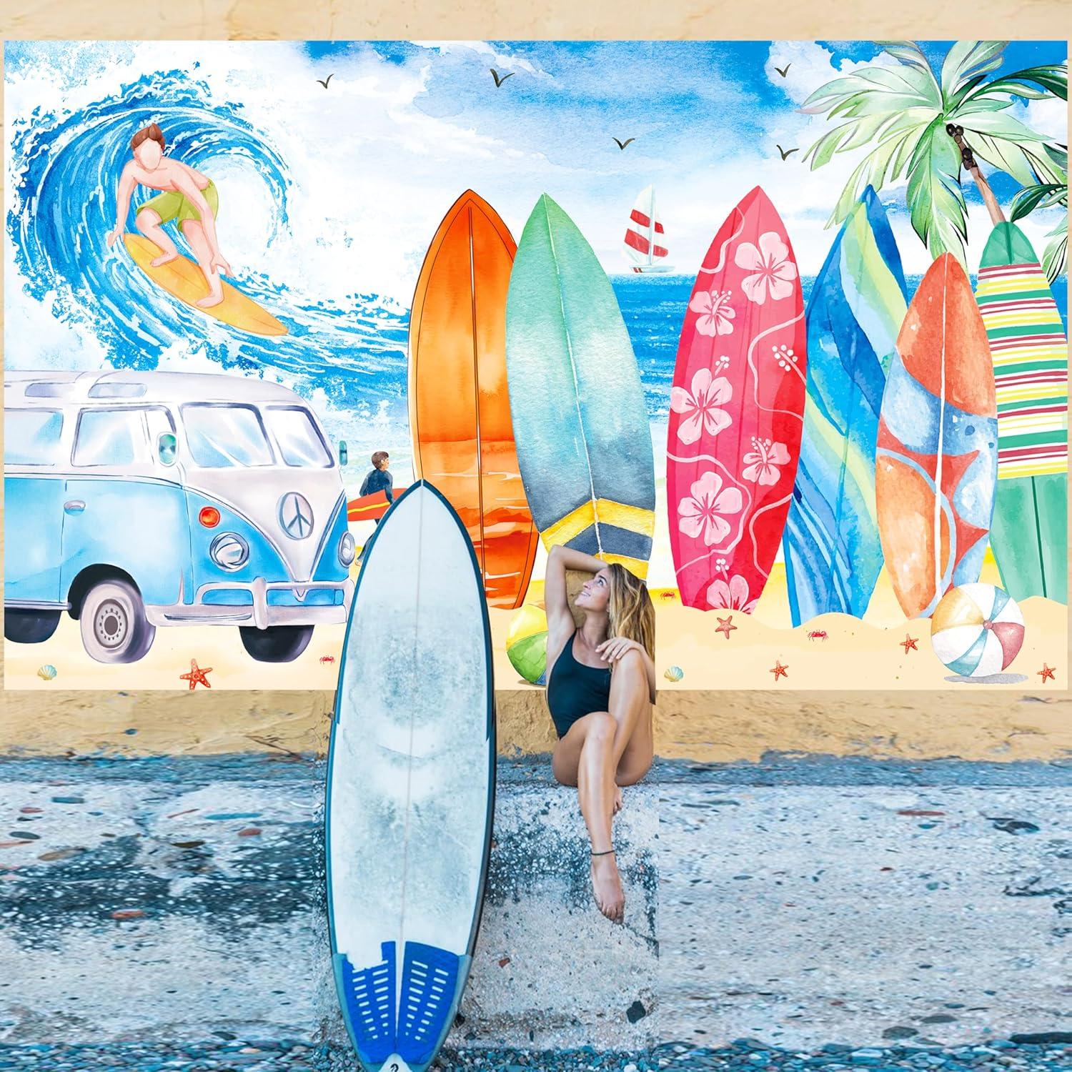 Decoración de fondo de surf vintage 180x110 cm Cooper Life