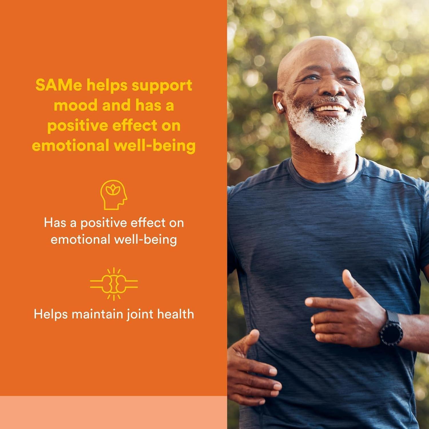 Factores Naturales SAMe 200 mg, 60 tabletas para Ánimo y Articulaciones