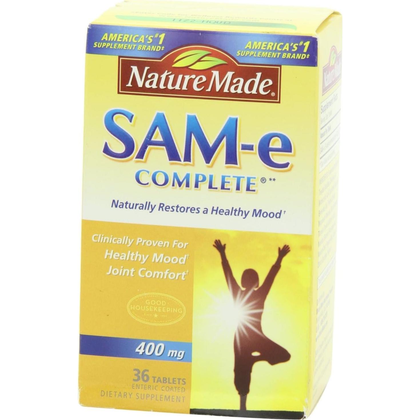 Suplemento Sam-e Completo Nature's Made 400 mg 72 Tabletas