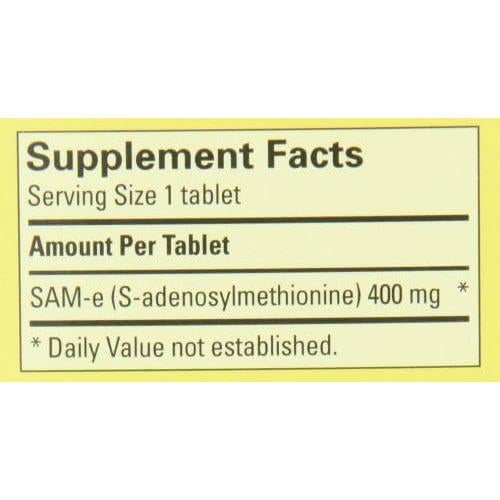Suplemento Sam-e Completo Nature's Made 400 mg 72 Tabletas