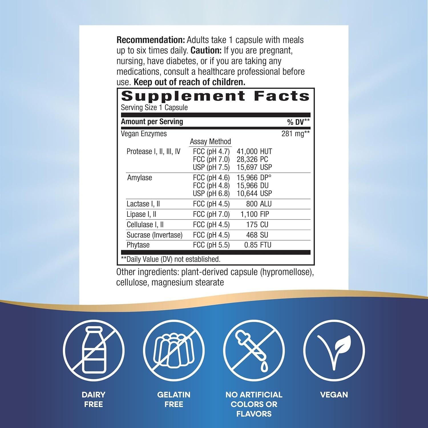 Nature's Way CompleteGest Enzimas Digestivas Veganas 180 Cápsulas