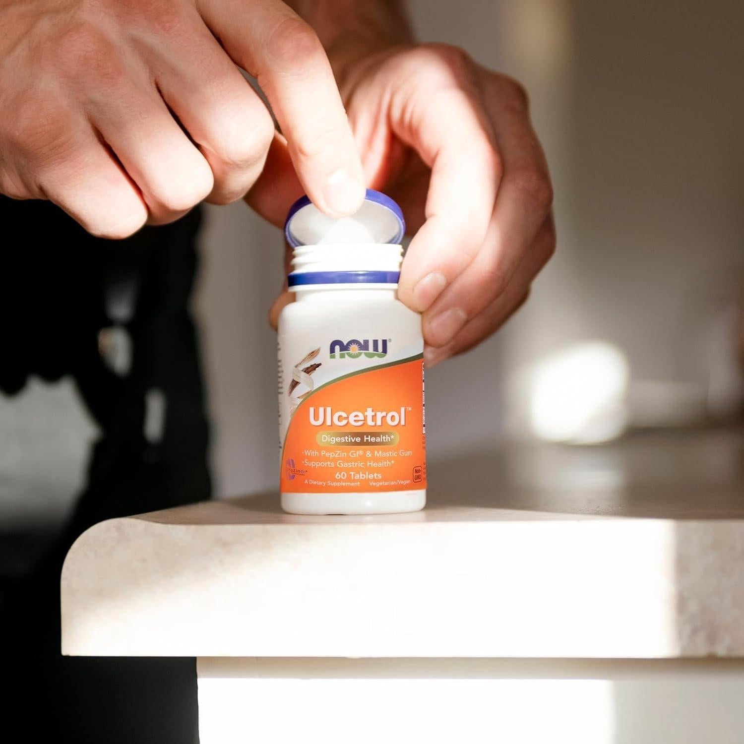 Suplemento Digestivo NOW Foods Ulcetrol 60 Tabletas