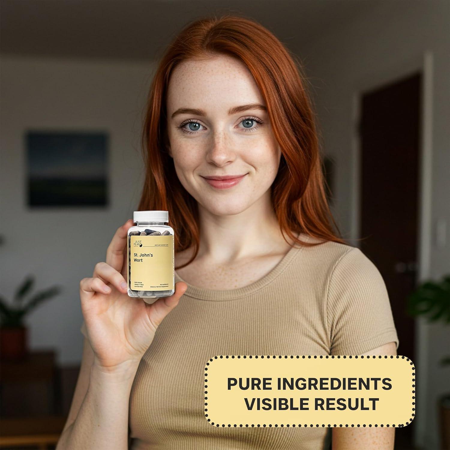 Suplemento Vegano de Hierba de San Juan 750 mg - 90 Cápsulas