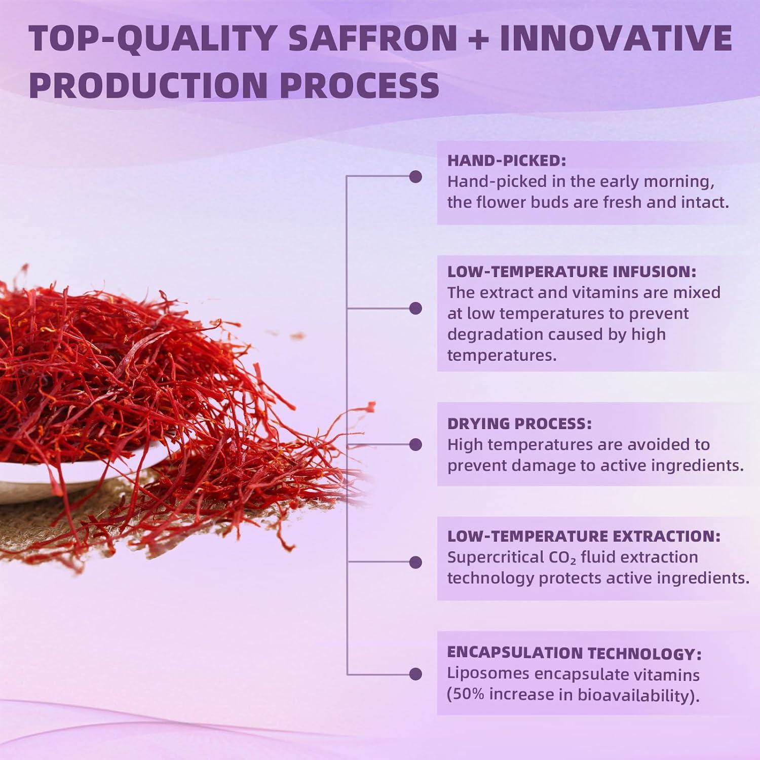 Gomitas de Azafrán OOUUEEOO Sin Azúcar 88.5mg 10-en-1 Piña