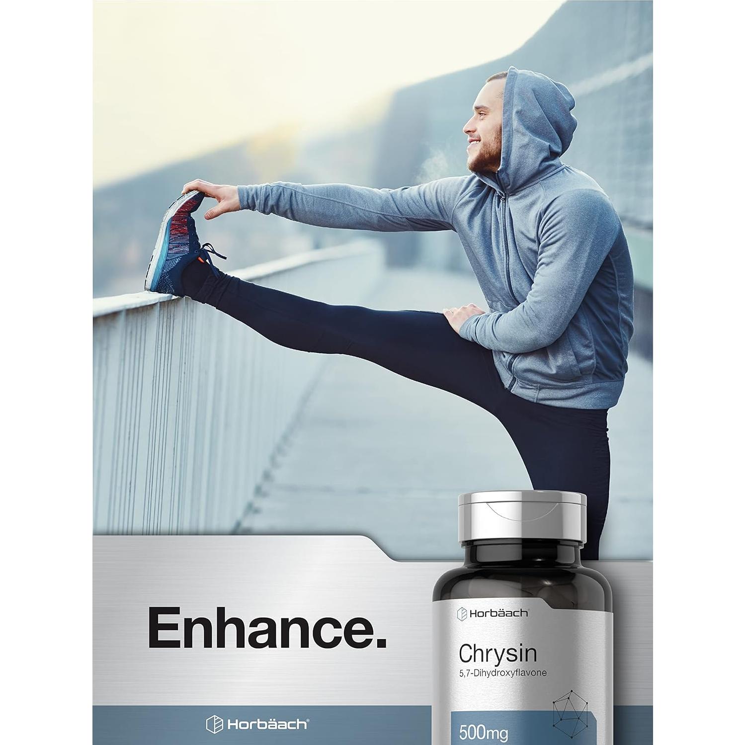 Suplemento Chrysin Horbaach 500mg 60 Cápsulas Sin OGM