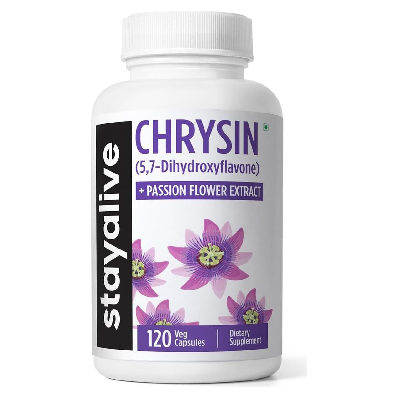 Suplemento de Chrisina Stay Alive 500mg con Flor de Pasión 120 Cápsulas