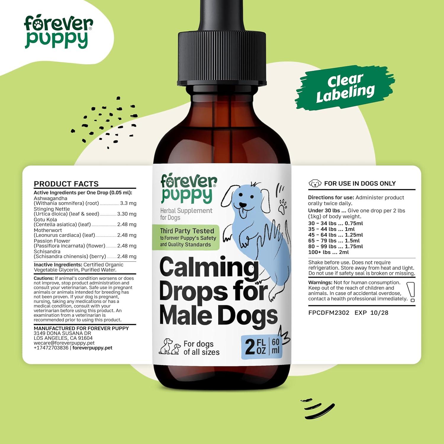 Gotas Calmantes Forever Puppy 59 ml - Ashwagandha y Pasión