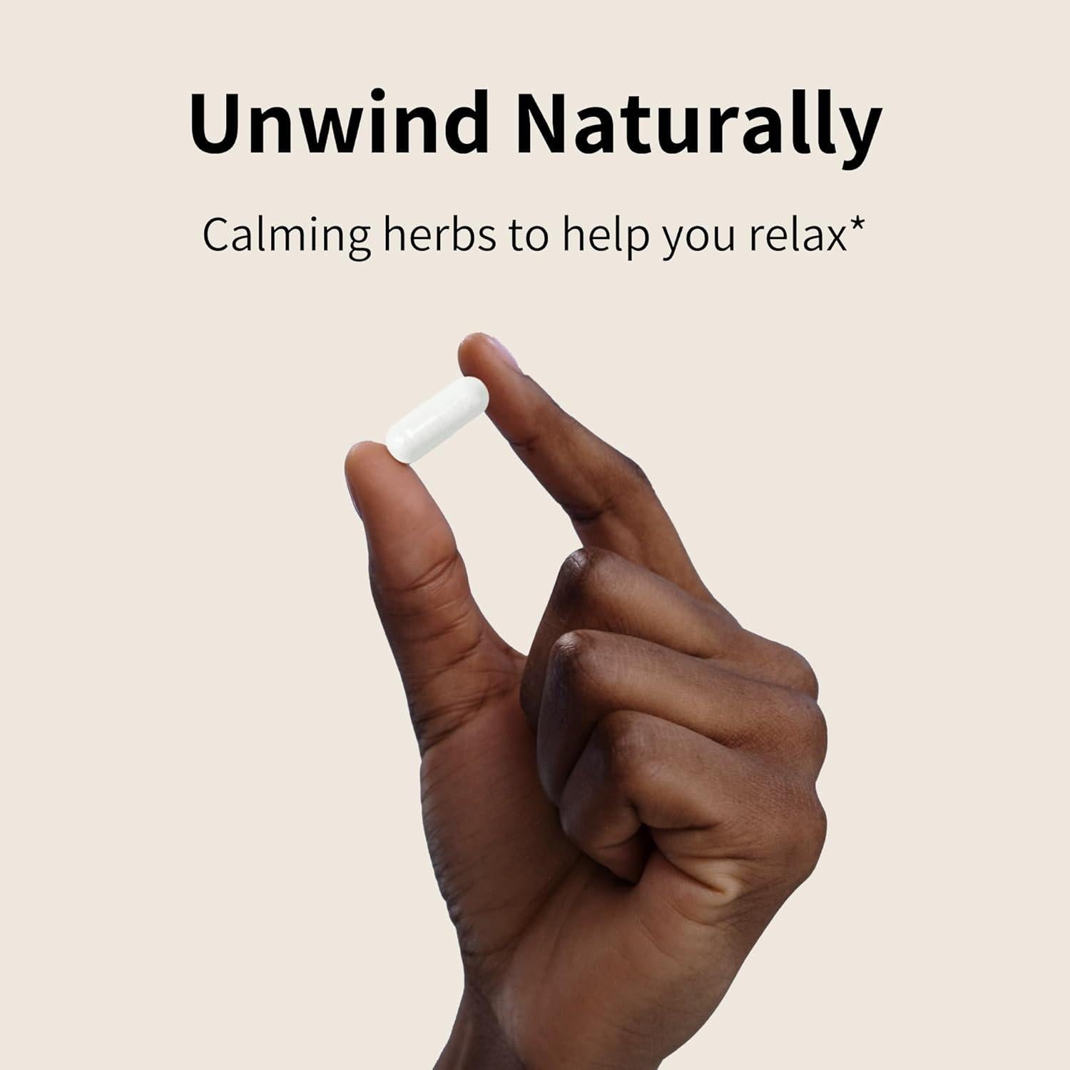 Cápsulas Calm + Sleep Nourished Natural - 60 Unidades con Ashwagandha y Magnesio