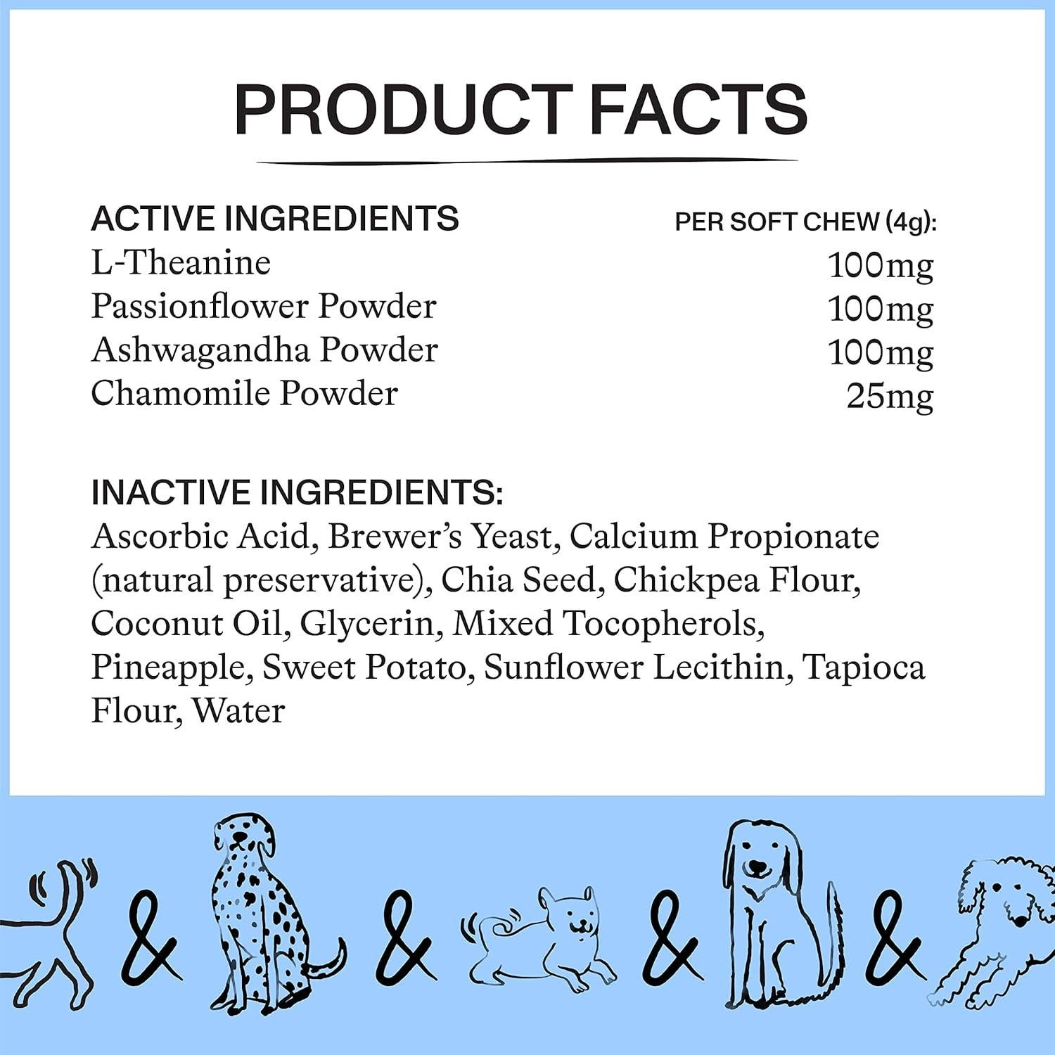 Suplementos Calmantes Spot & Tango para Perros - 56 Chews