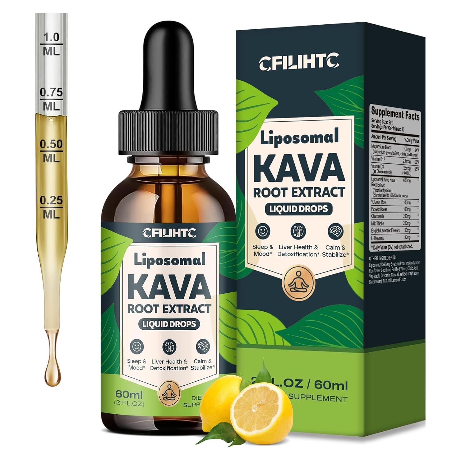 Gotas Liposomales de Kava CFILIHTC 149g - Relajación y Sueño