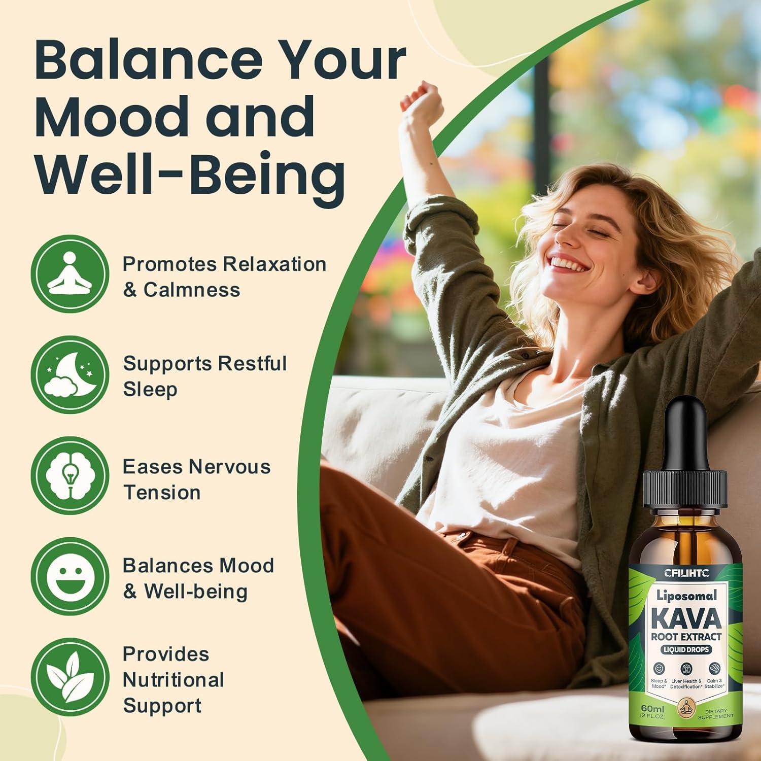 Gotas Liposomales de Kava CFILIHTC 149g - Relajación y Sueño