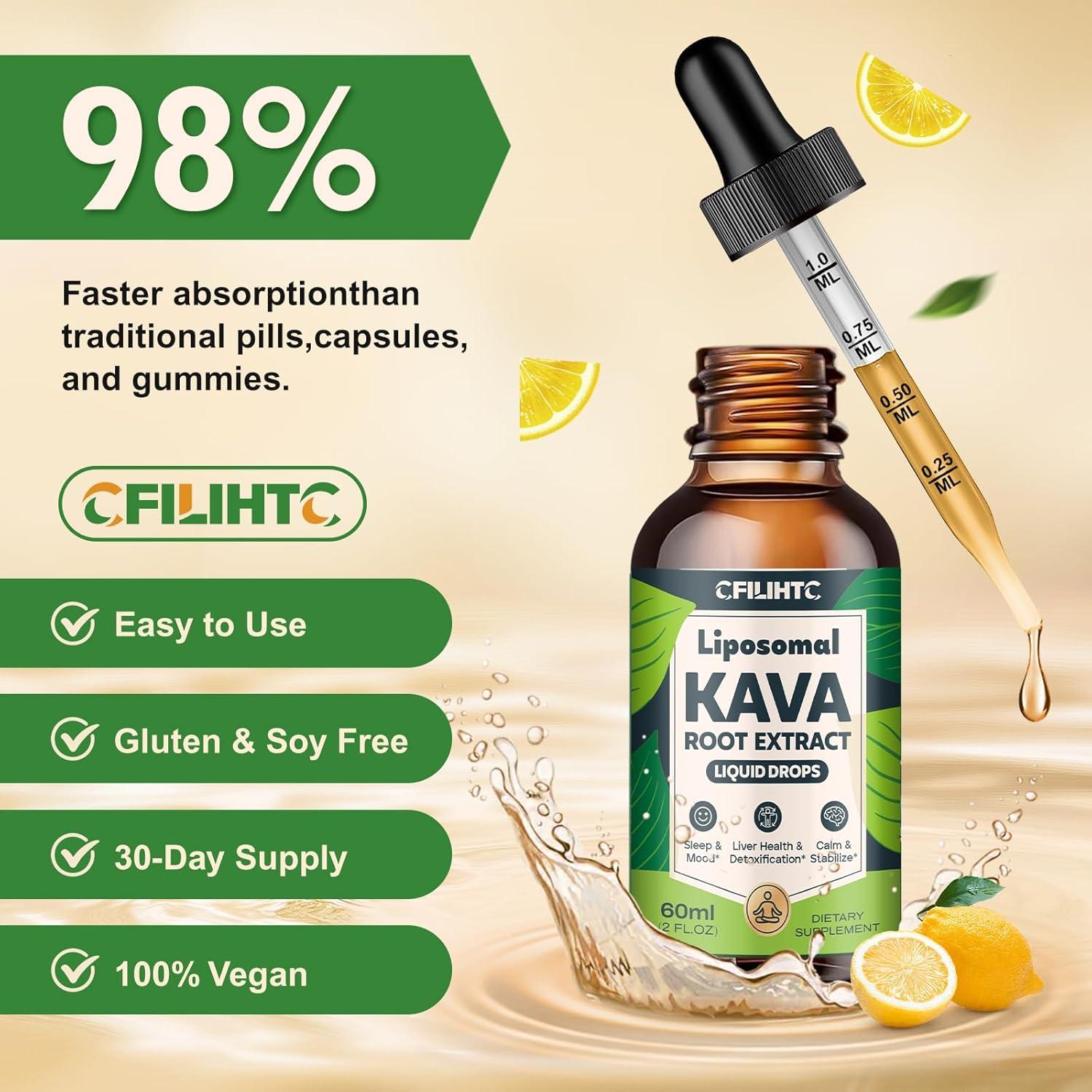 Gotas Liposomales de Kava CFILIHTC 149g - Relajación y Sueño