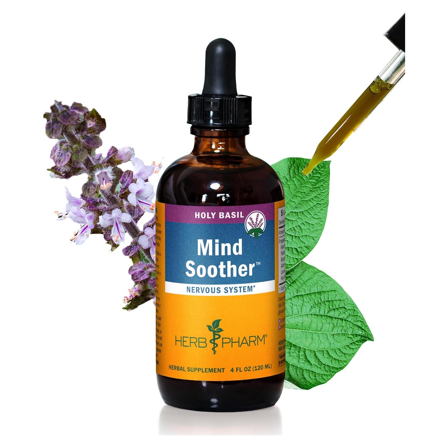 Suplemento Líquido Calmante Herb Pharm Kava y Albahaca Sagrada 118 ml