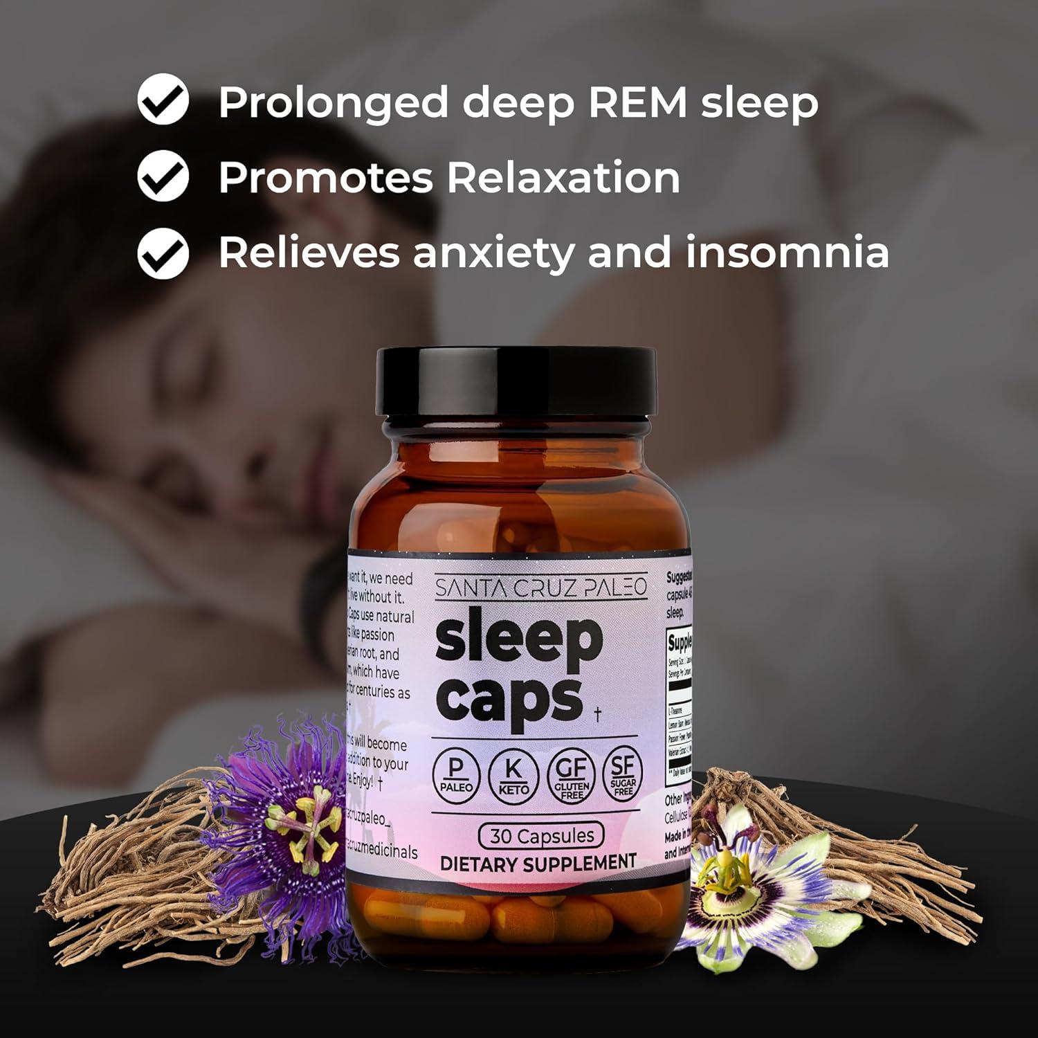 Santa Cruz Paleo Sleep Caps 30 Cápsulas Relajación Nocturna