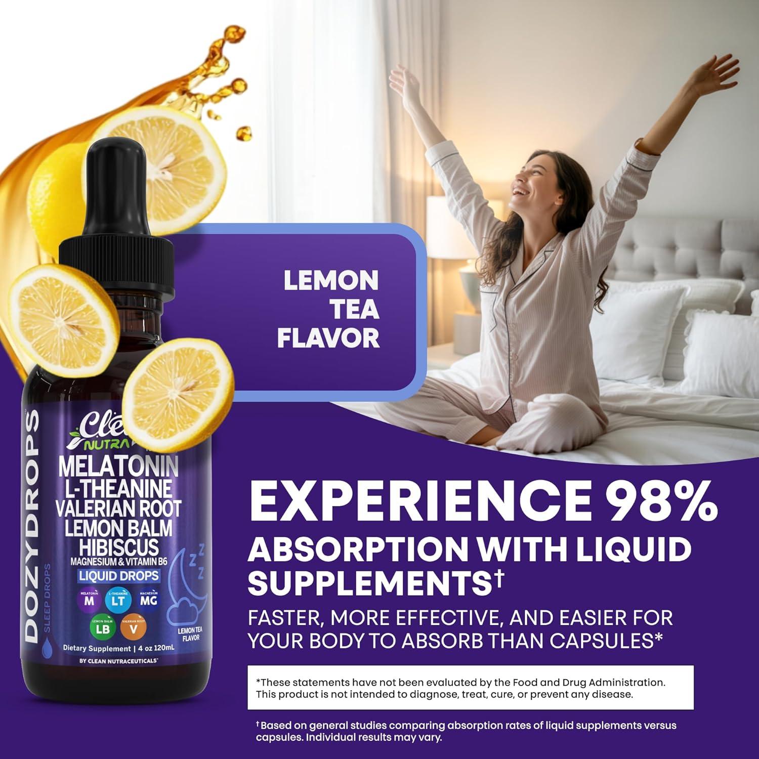 Gotas Líquidas para Dormir Clean Nutra 120mL con Melatonina