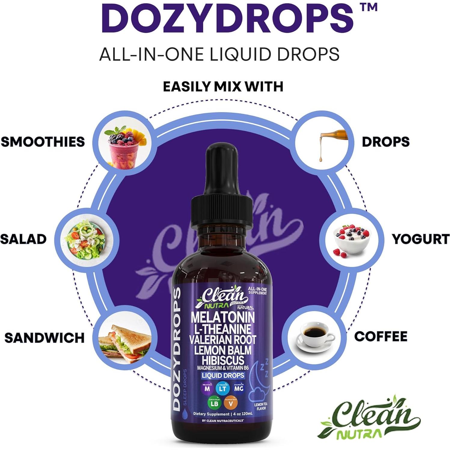 Gotas Líquidas para Dormir Clean Nutra 120mL con Melatonina